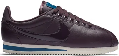 Pre-owned Nike Classic Cortez Nocturne (women's) Sneakers In Port Wine/space Blue