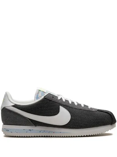 Nike Classic Cortez "recycled Canvas" Sneakers In Grey