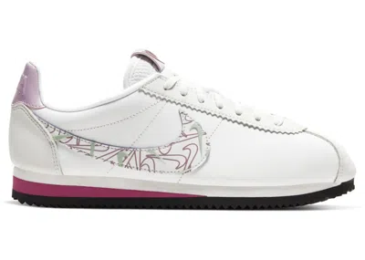 Pre-owned Nike Classic Cortez Se Valentine (women's) Sneakers In Summit White/noble Red
