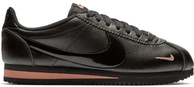 Pre-owned Nike Classic Cortez (women's) Sneakers In Black/rose Gold