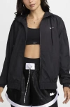 Nike Classic Hooded Zip Jacket In Black
