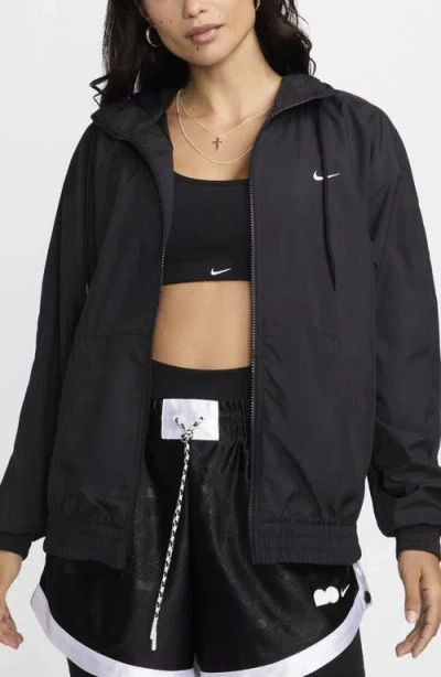 Nike Classic Hooded Zip Jacket In Black