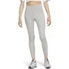 Nike Women's Sportswear Classic High-waisted 7/8 Leggings In Dark Grey Heather/sail