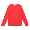 Nike Fleece Solid Color Fleece Lined Stay Warm Pullover Red