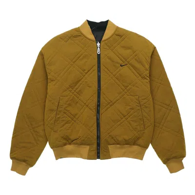 Nike Classic X Sport Reversible Jacket 'dark Sulfur Black' In Brown