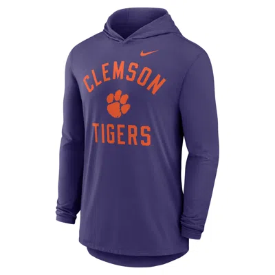 NIKE CLEMSON CAMPUS ARCH  MEN'S DRI-FIT COLLEGE LONG-SLEEVE HOODED T-SHIRT,1015864772