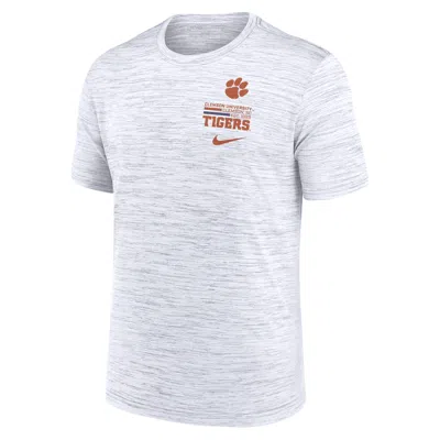 Nike Clemson Campus Chest Stack Velocity  Men's Dri-fit College T-shirt In Blue