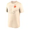Nike Natural Clemson Tigers Campus Shadow Legend Performance T-shirt In Gold