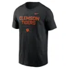 Nike Clemson Courtside Basketball  Men's Dri-fit College T-shirt In Black