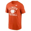Nike Clemson Legacy Football Icon  Men's College T-shirt In Orange