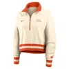 Nike Tan Clemson Tigers Legacy Half-zip Sweatshirt In Brown