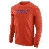 Nike Clemson  Men's College Long-sleeve T-shirt In Orange