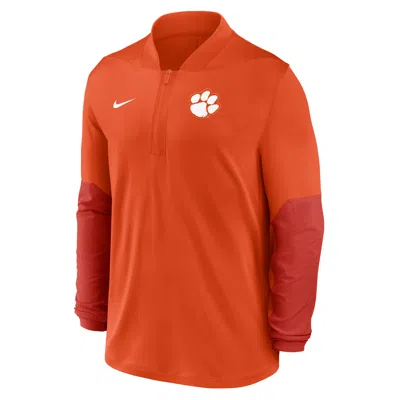 Nike Clemson  Men's Dri-fit College 1/2-zip Top In Red
