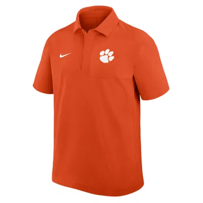 Nike Clemson  Men's Dri-fit College Polo In Orange