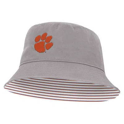 Nike Clemson Primetime Apex  Unisex College Bucket Hat In Gray