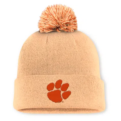 Nike Clemson Primetime Campus Toned  Men's College Cuffed Pom Beanie In Neutral