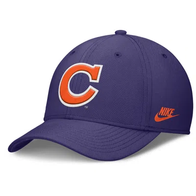 Nike Clemson Primetime Rise Academic  Men's Dri-fit College Hat In Purple
