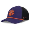 Nike Clemson Primetime Rise  Men's College Trucker Adjustable Hat