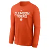 Nike Clemson Sideline  Men's Dri-fit College Long-sleeve T-shirt