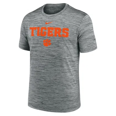 Nike Clemson Sideline Velocity  Men's Dri-fit College T-shirt In Gray