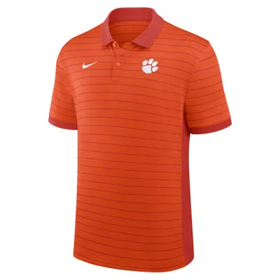 Nike Clemson Sideline Victory Stripe  Men's Dri-fit College Polo