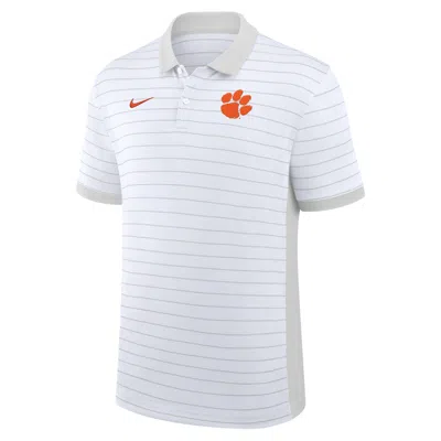 Nike Clemson Sideline Victory Stripe  Men's Dri-fit College Polo In Brown