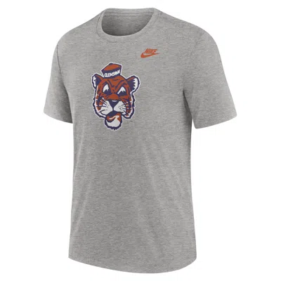 Nike Clemson Tigers Blitz Evergreen Legacy Primary  Men's College T-shirt In Gray