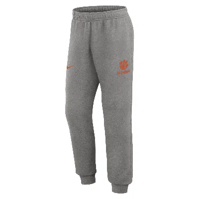 Nike Clemson Tigers Primetime Club  Men's College Jogger Pants In Grey