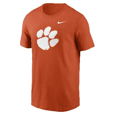 Nike Clemson Tigers Primetime Evergreen Logo  Men's College T-shirt In Orange