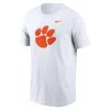 Nike Men's White Clemson Tigers Primetime Evergreen Logo T-shirt