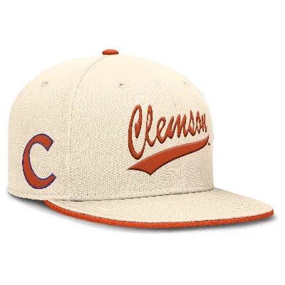 Nike Clemson Tigers Primetime True  Men's Dri-fit College Fitted Hat In Brown