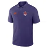 Nike Clemson Tigers Primetime Victory Legacy Vault Logo  Men's Dri-fit College Polo