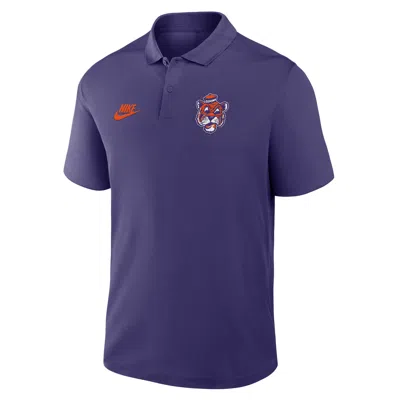Nike Clemson Tigers Primetime Victory Legacy Vault Logo  Men's Dri-fit College Polo