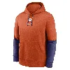 Nike Clemson Tigers Sideline Team Issue Club  Men's College Pullover Hoodie In Orange