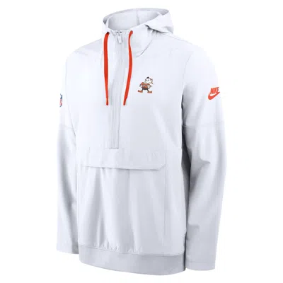 Nike Cleveland Browns Alt Anorak  Men's Nfl 1/2-zip Hooded Jacket In Multi