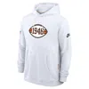 Nike Cleveland Browns Alt Offensive Set Play Sideline  Men's Dri-fit Nfl Pullover Hoodie In White