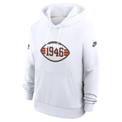 Nike Cleveland Browns Alt Pack  Women's Dri-fit Nfl Pullover Hoodie In White