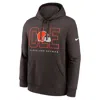 Nike Cleveland Browns Busted Play Club  Men's Nfl Pullover Hoodie In Brown