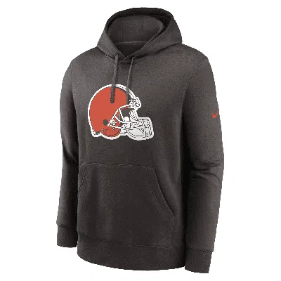 Nike Men's Brown Cleveland Browns Club Logo Pullover Hoodie