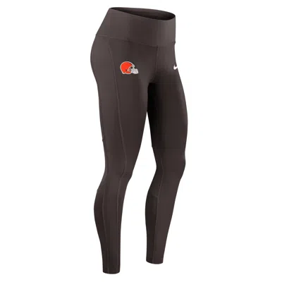 Nike Cleveland Browns Epic Fast  Women's Dri-fit Nfl Leggings