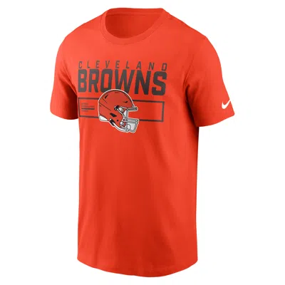 Nike Cleveland Browns Helmet Essential  Men's Nfl T-shirt In Red