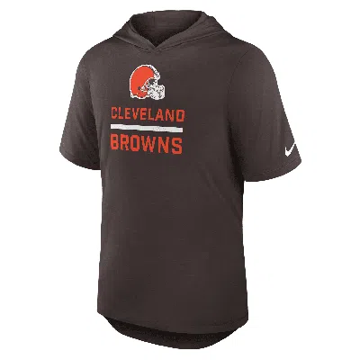 Nike Cleveland Browns  Men's Dri-fit Nfl Hooded T-shirt
