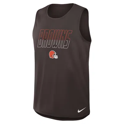 Nike Cleveland Browns  Men's Dri-fit Nfl Tank Top In Black