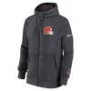 Nike Cleveland Browns Playbook Page Club  Men's Nfl Full-zip Hoodie In Black
