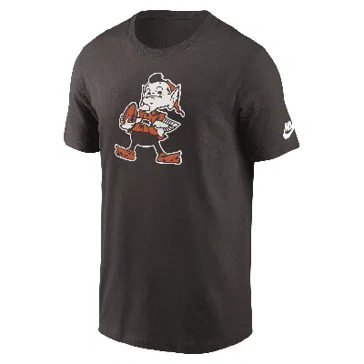 Nike Men's Brown Cleveland Browns Rewind Logo Essential T-shirt