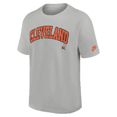 Nike Cleveland Browns Rewind Statement Max90  Men's Nfl T-shirt In Grey