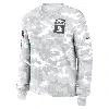 Nike Cleveland Browns Salute To Service Edge Lockup  Women's Dri-fit Nfl Long-sleeve T-shirt In White