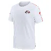 Nike Men's White Cleveland Browns Sideline Alternate Logo Coach Performance T-shirt In White