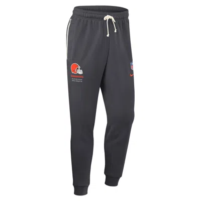 Nike Cleveland Browns Sideline Standard Issue  Men's Dri-fit Nfl Taper Pants In Gray