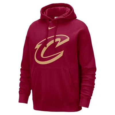 Nike Cleveland Cavaliers Club  Men's Nba Pullover Hoodie In Red